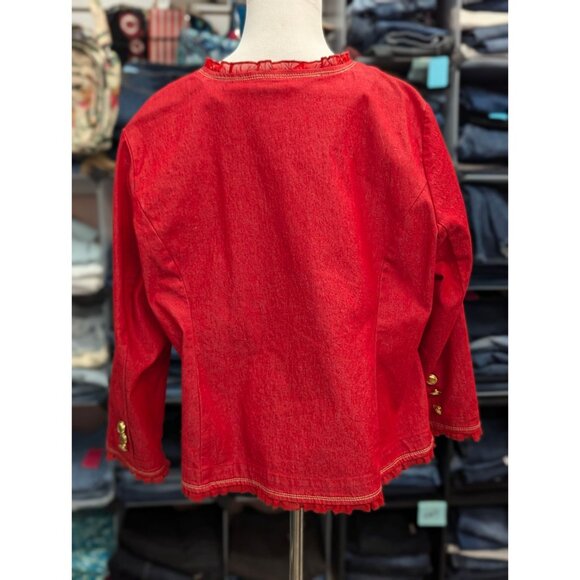 Joan Rivers Red Blazer in 18W - Picture 4 of 4